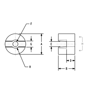 Alnico U-shaped Magnet, Square Cutout, Grade 2 